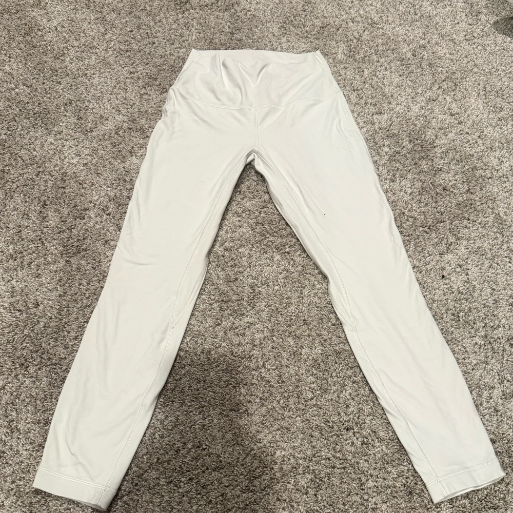 Lululemon Cream High-Waist Active Leggings